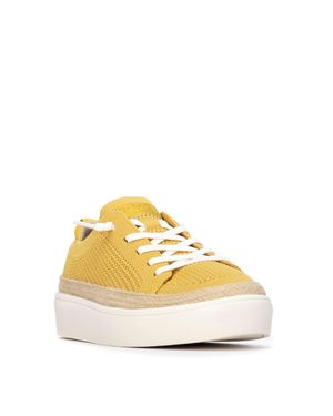 Xti Refresh Collection Casual Lace-Up Sneakers - Yellow