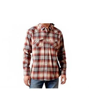 Ariat Retro Harper Flannel Snap Shirt - Blue