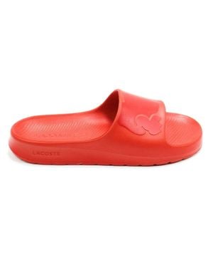 Lacoste Croco 2.0 Slide Sandals - Red