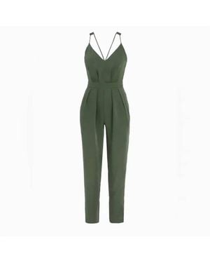 Adelyn Rae Riviera Strappy Jumsuit - Green
