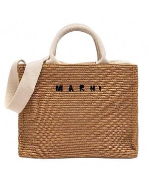 Marni Small Basket Bag - Brown