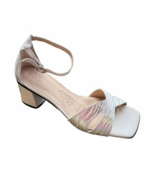 Wonders Print Sandal - Metallic