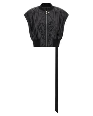 Rick Owens Nylon Sleeveless Jacket - Black