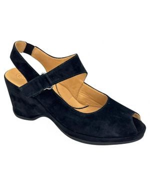 L'amour Des Pieds Onella Peep-Toe Wedge - Blue
