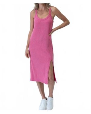 Six Fifty Brenna Rib Tank Dress - Pink