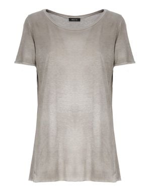 Avant Toi Cotton Crewneck T-Shirt - Gray