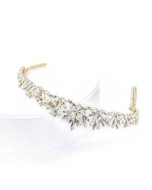 Brides & Hairpins Honora Crystal Bridal Hair Crown - Metallic