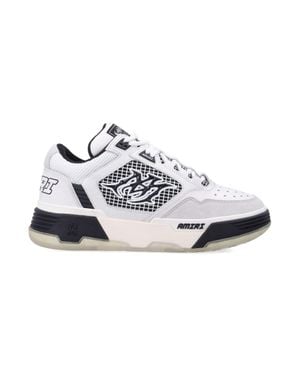 Amiri Ma-94 Leather Oversized Rubber Sole Sneakers - White