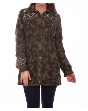 Scully Camouflage/Embro Jacket - Brown