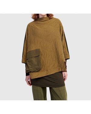 Alembika Urban Sah Quilted Pullover Sweater - Natural