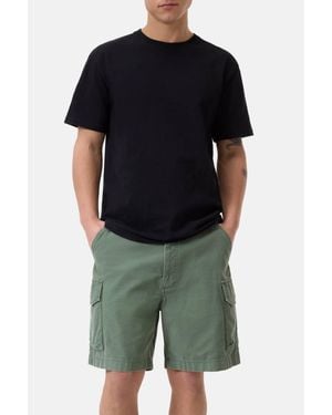 Closed Organic Cotton Classic Slub Short Sleeve T-Shirt - Black