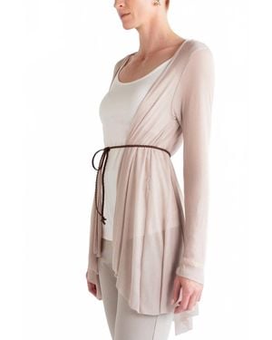 Revir Aire Belted Cardigan - Gray