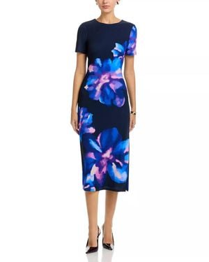 Ramy Brook Kamila Body-Con Midi Dress - Blue