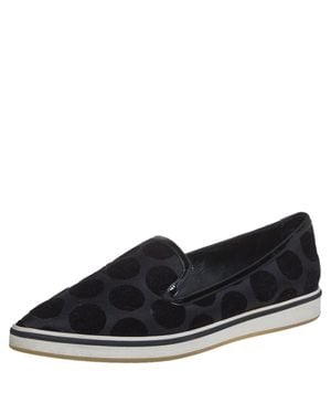 Nicholas Kirkwood Velvet And Patent Leather Pointed Toe Flats - Black