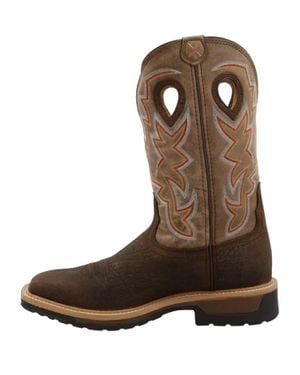 Twisted X Work-Lite Work Western Boot - Brown