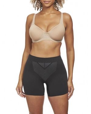 Tc Fine Intimates Iconic Core Mid-Thigh Booty Lift Shaping Short - Blue