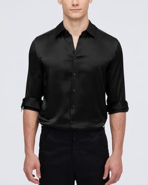 LILYSILK 22Mm Mulberry Silk Basic Shirt - Black