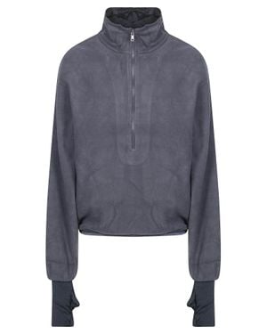 Entire studios Shell Fleece Cropped High Collar Top - Blue