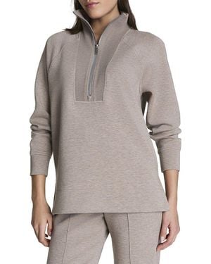Spanx Brushed Half Zip Tunic - Gray
