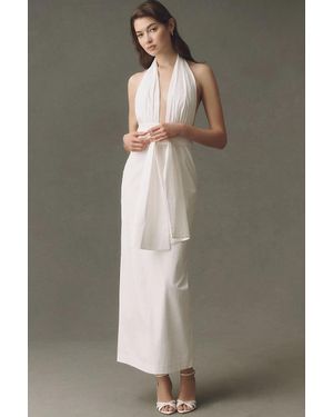 Shona Joy Campbell Halter Maxi Dress - Gray