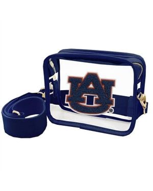 Capri Designs Auburn Varsity Patch Crossbody - Blue