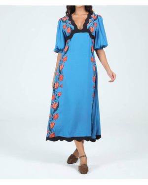 Aylaya Berlin Midi Dress - Blue