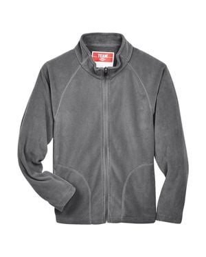 Team 365 Youth Campus Microfleece Jacket - Gray