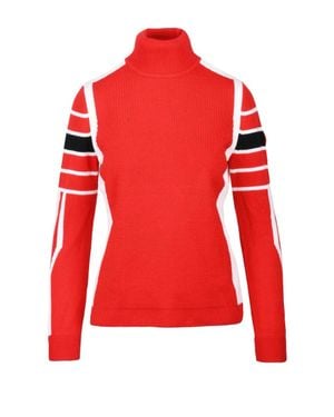 Bogner Virgin Wool Turtleneck - Red