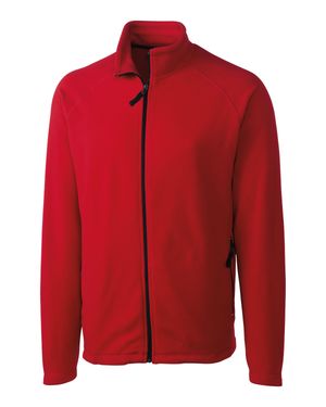 Clique Summit Performance Fleece Full Zip Jacket - Red