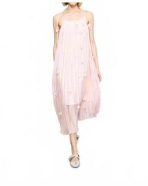 Zero Degrees Celsius 3D Flowers Dress - Pink