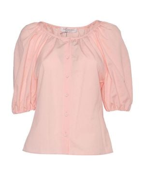 Philosophy Di Lorenzo Serafini Puff Sleeve Blouse With Relaxed Fit - Pink