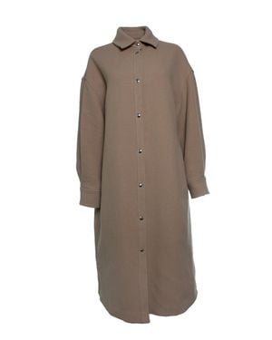 IRO Ideta Long Wool Coat - Brown