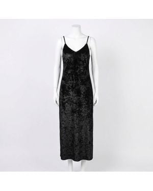 Z Supply Selina Crushed Velvet Midi Dress - Black