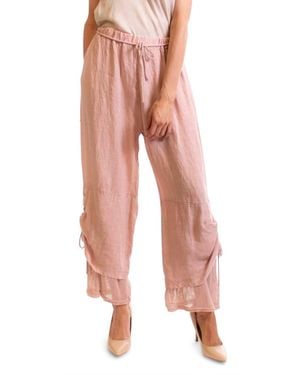 Gigi Moda Elda Straight Pants - Pink