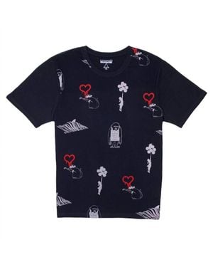 ELEVEN PARIS Multi Graphic T-Shirt - Blue