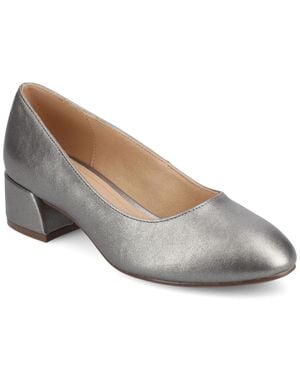 Journee Collection Saarii Medium And Wide Width Pumps - Gray