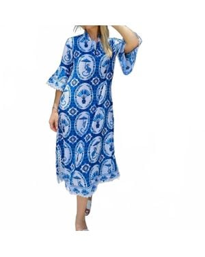 IslaPayal Como Midi Dress - Blue