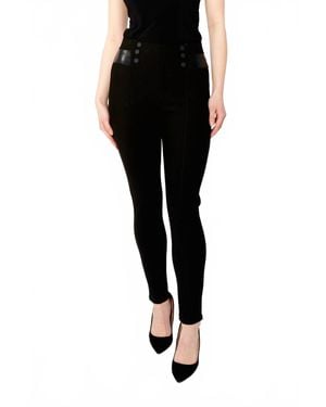 FRANK LYMAN Mid-Rise Skinny Knit Pant - Black