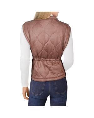 Sage the Label Nightshade Quilted Layering Outerwear Vest - Blue