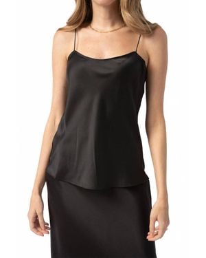 FRAME Simple Silk Camisole - Black