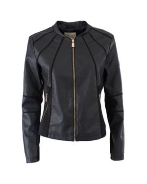 Yes-Zee Polyethylene Jackets & Coat - Black