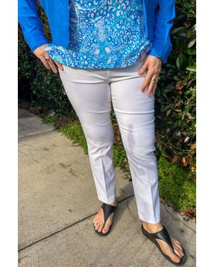 Lulu-B Boot Cut Side Slit Pant - Blue