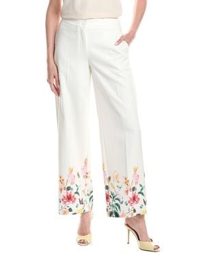 Tahari Wide Leg Pant - White