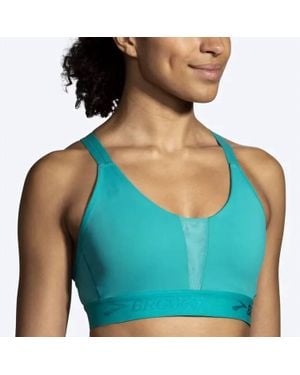 Brooks Drive Plunge Run Bra - Blue