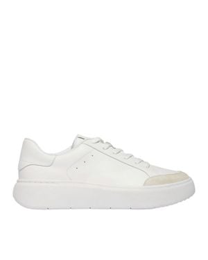 Fitflop Rtg Leather/Suede Sneakers - White