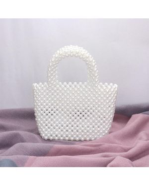 Fashnzfab Mini Pearl Tote Bag - Purple