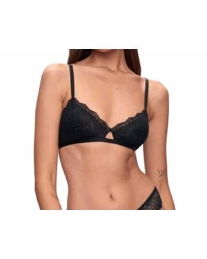Eberjey Lara Triangle Bralette - Black