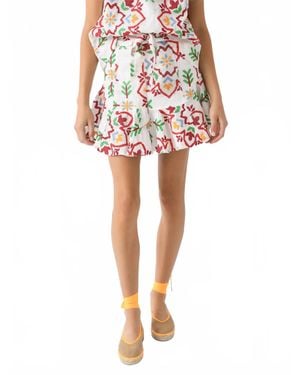 Never A Wallflower Prairie Mini Skirt - Red
