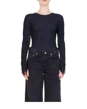 Maison Margiela Fringe Bodysuit - Blue