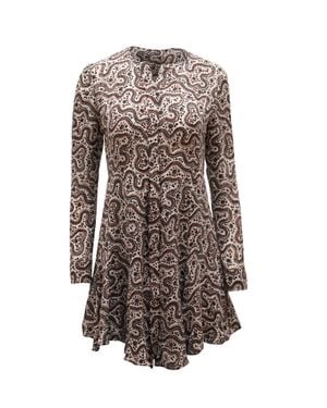 A.L.C. Paisley Print Silk Mini Dress - Brown